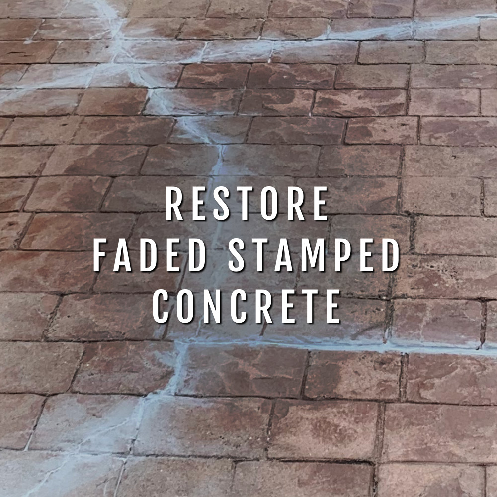 How to Restore Faded Stamped Concrete